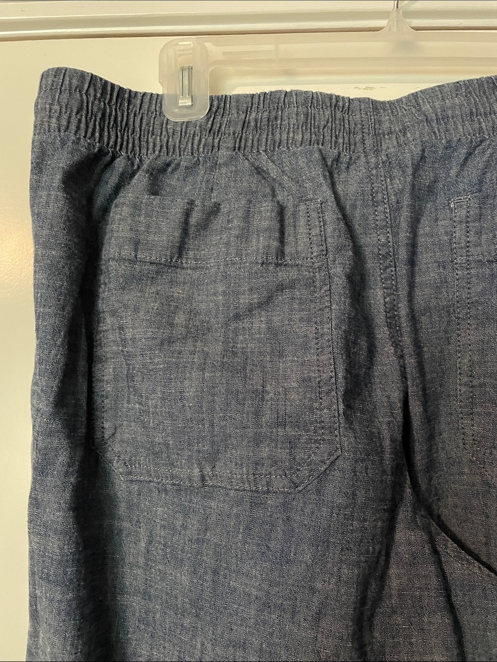Women’s Casual Drawstring Cotton-Blend Pants - Blue - Picture 3 of 6